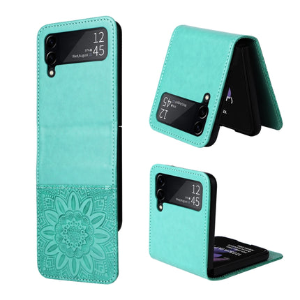 Embossed Sunflower Leather Phone Case