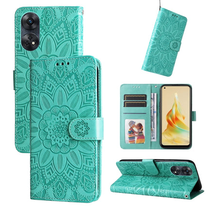 Embossed Sunflower Leather Phone Case