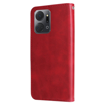 Calf Texture Zipper Leather Phone Case