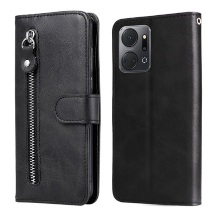 Calf Texture Zipper Leather Phone Case