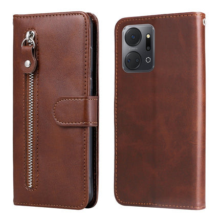 Calf Texture Zipper Leather Phone Case