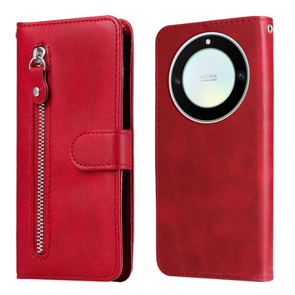 Calf Texture Zipper Leather Phone Case