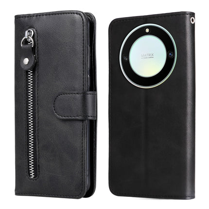 Calf Texture Zipper Leather Phone Case