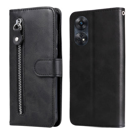 Calf Texture Zipper Leather Phone Case