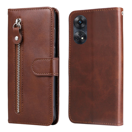 Calf Texture Zipper Leather Phone Case