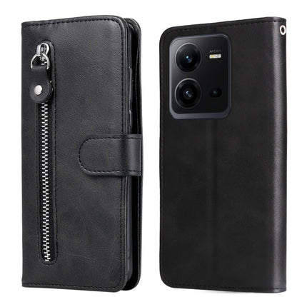 Calf Texture Zipper Leather Phone Case