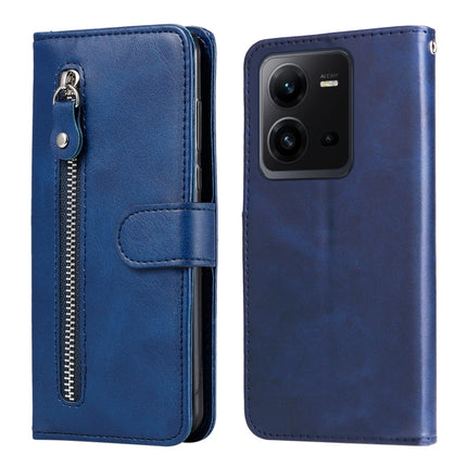 Calf Texture Zipper Leather Phone Case