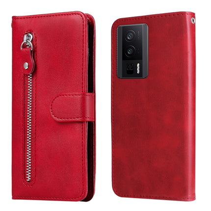 Calf Texture Zipper Leather Phone Case