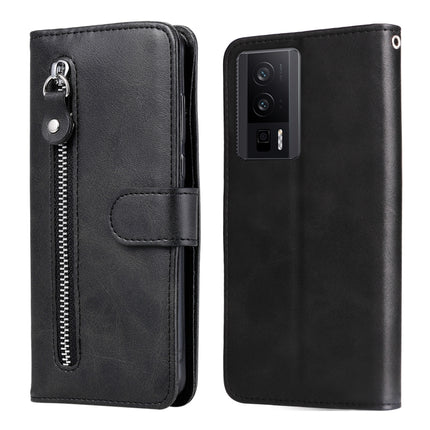 Calf Texture Zipper Leather Phone Case