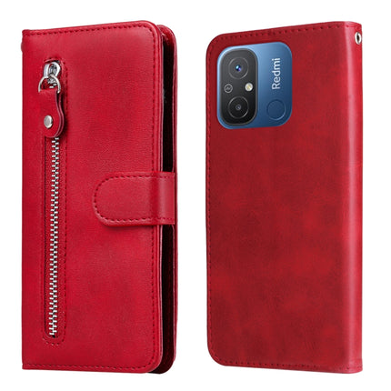 Calf Texture Zipper Leather Phone Case