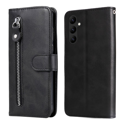 Calf Texture Zipper Leather Phone Case