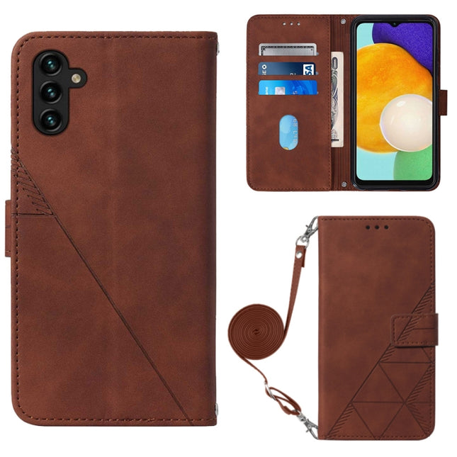 Crossbody 3D Embossed Flip Leather Phone Case