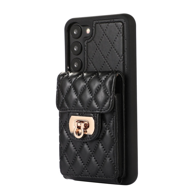 Card Slot Leather Phone Case with Short Lanyard