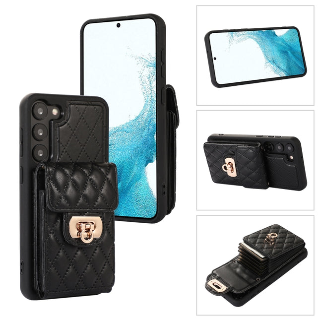 Card Slot Leather Phone Case with Short Lanyard