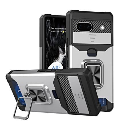 Camera Shield Card Slot Phone Case with Ring Holder