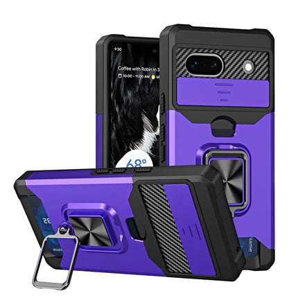 Camera Shield Card Slot Phone Case with Ring Holder