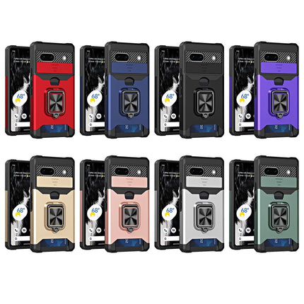 Camera Shield Card Slot Phone Case with Ring Holder