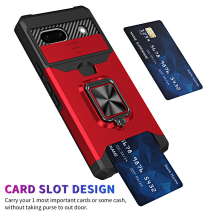 Camera Shield Card Slot Phone Case with Ring Holder