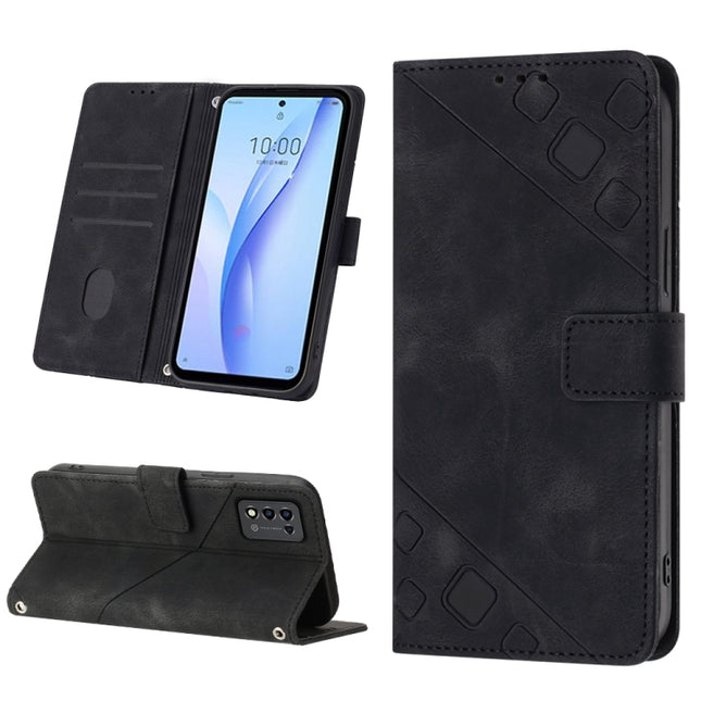 Skin-feel Embossed Leather Phone Case