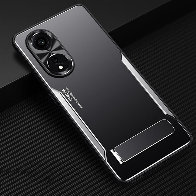 Blade Series TPU + Titanium Alloy Phone Case with Holder
