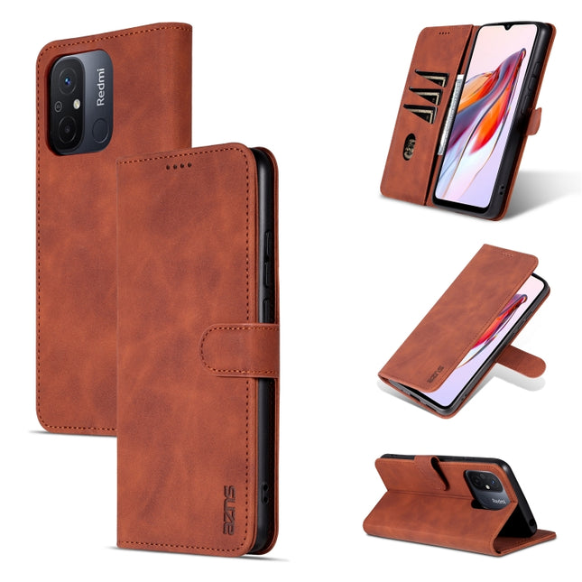 AZNS Skin Feel Calf Texture Flip Leather Phone Case