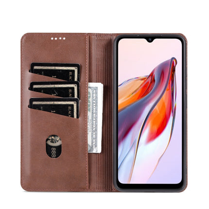 AZNS Magnetic Calf Texture Flip Leather Phone Case