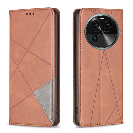 Prismatic Invisible Magnetic Leather Phone Case