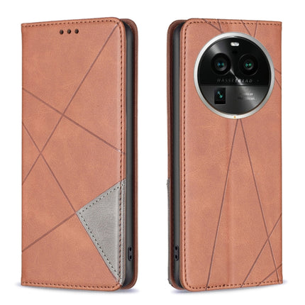 Prismatic Invisible Magnetic Leather Phone Case