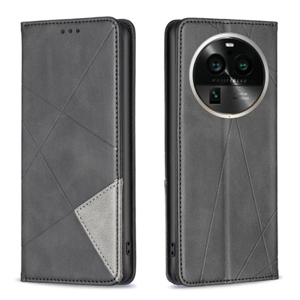 Prismatic Invisible Magnetic Leather Phone Case