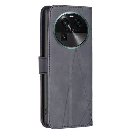 Magnetic Buckle Rhombus Texture Leather Phone Case