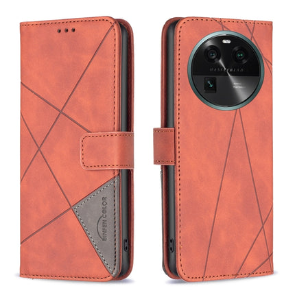 Magnetic Buckle Rhombus Texture Leather Phone Case