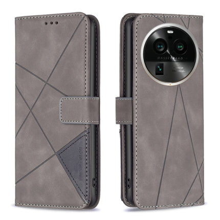 Magnetic Buckle Rhombus Texture Leather Phone Case