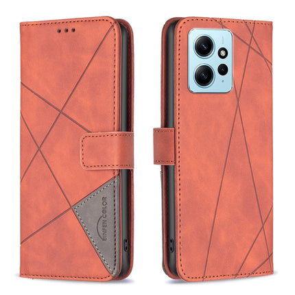 Magnetic Buckle Rhombus Texture Leather Phone Case