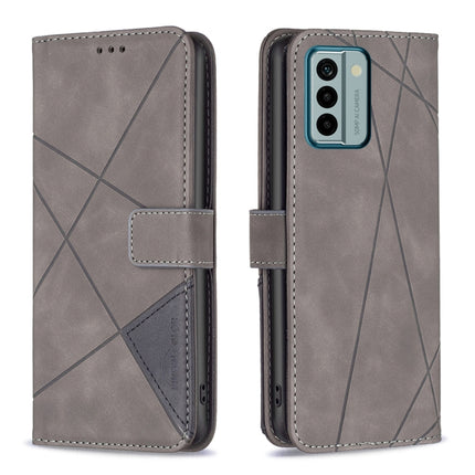 Magnetic Buckle Rhombus Texture Leather Phone Case