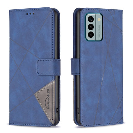 Magnetic Buckle Rhombus Texture Leather Phone Case