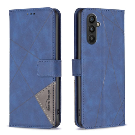 Magnetic Buckle Rhombus Texture Leather Phone Case