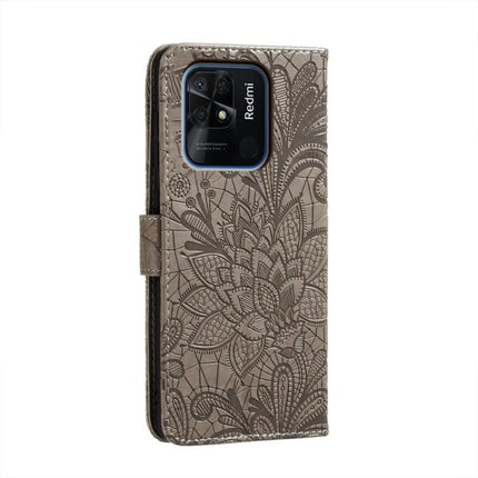 Lace Flower Embossing Flip Leather Phone Case
