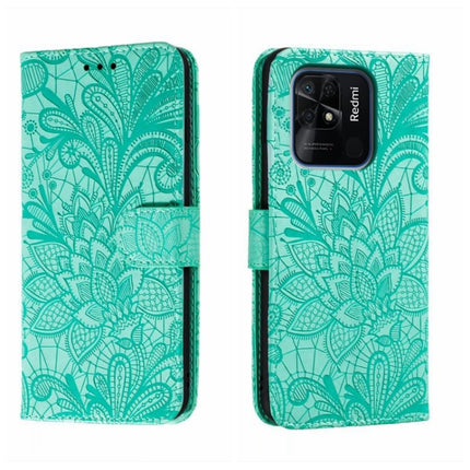 Lace Flower Embossing Flip Leather Phone Case