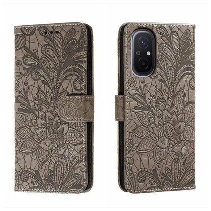 Lace Flower Embossing Flip Leather Phone Case