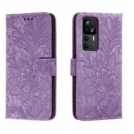 Lace Flower Embossing Flip Leather Phone Case
