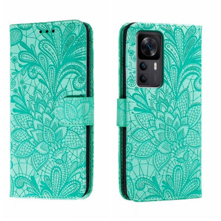 Lace Flower Embossing Flip Leather Phone Case
