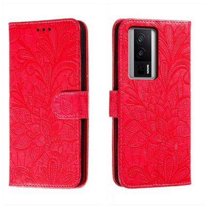 Lace Flower Embossing Flip Leather Phone Case