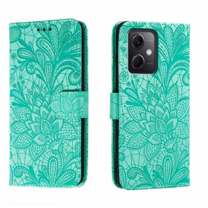 Lace Flower Embossing Flip Leather Phone Case