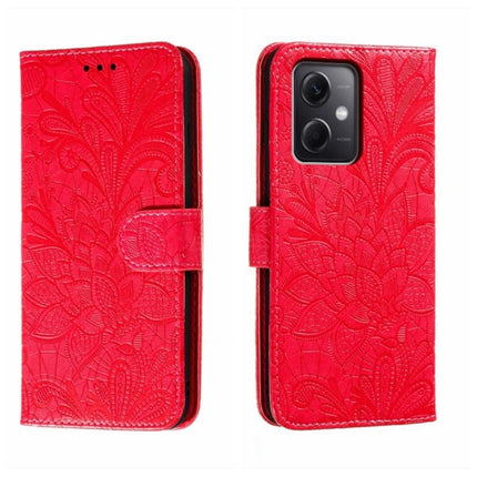 Lace Flower Embossing Flip Leather Phone Case