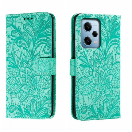 Lace Flower Embossing Flip Leather Phone Case