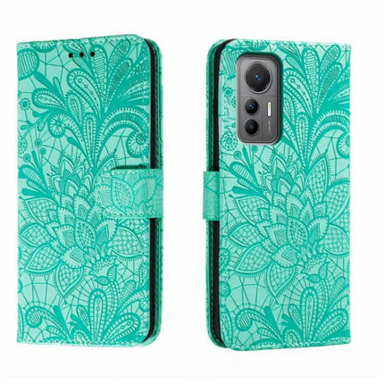 Lace Flower Embossing Flip Leather Phone Case