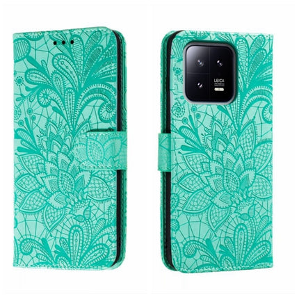 Lace Flower Embossing Flip Leather Phone Case