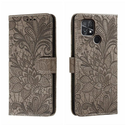 Lace Flower Embossing Flip Leather Phone Case
