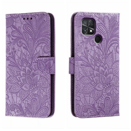 Lace Flower Embossing Flip Leather Phone Case