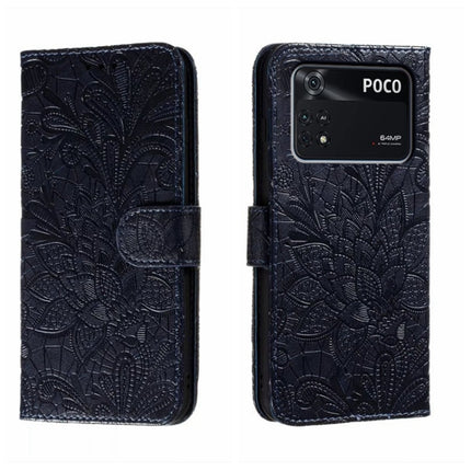 Lace Flower Embossing Flip Leather Phone Case